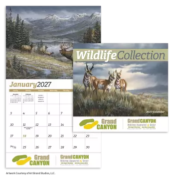 Wildlife Collection Appointment Wall Calendar - Stapled